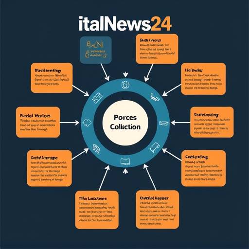 Diagramma che illustra il processo di raccolta dei dati da parte di ItalNews24, incluse le fonti e i tipi di dati raccolti