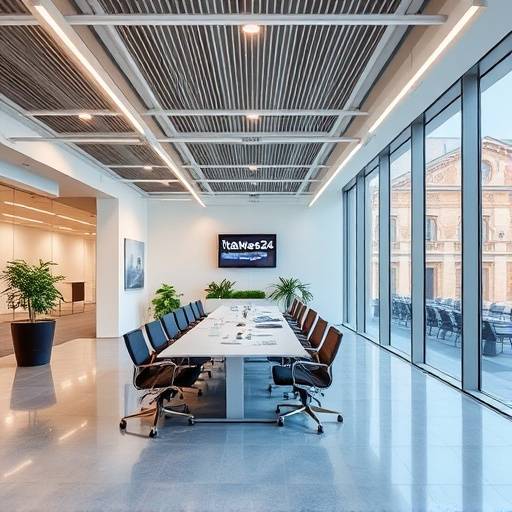 Un ufficio moderno a Milano, presumibilmente la sede di ItalNews24