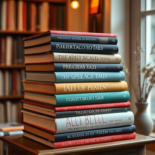 Una pila di libri di autori italiani contemporanei