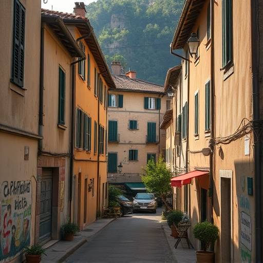 Una scena di un film indipendente italiano girato in una piccola citt&radic;&dagger;
